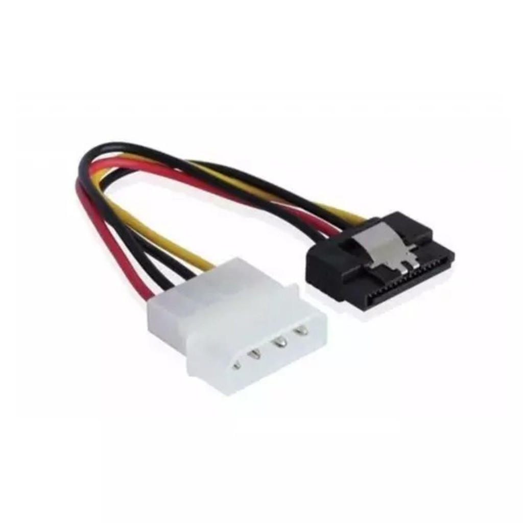 Kit 10 Adaptadores de Alimentação SATA 4 Pinos com Trava para Conectar SSD, HD e Gravador de DVD bc
