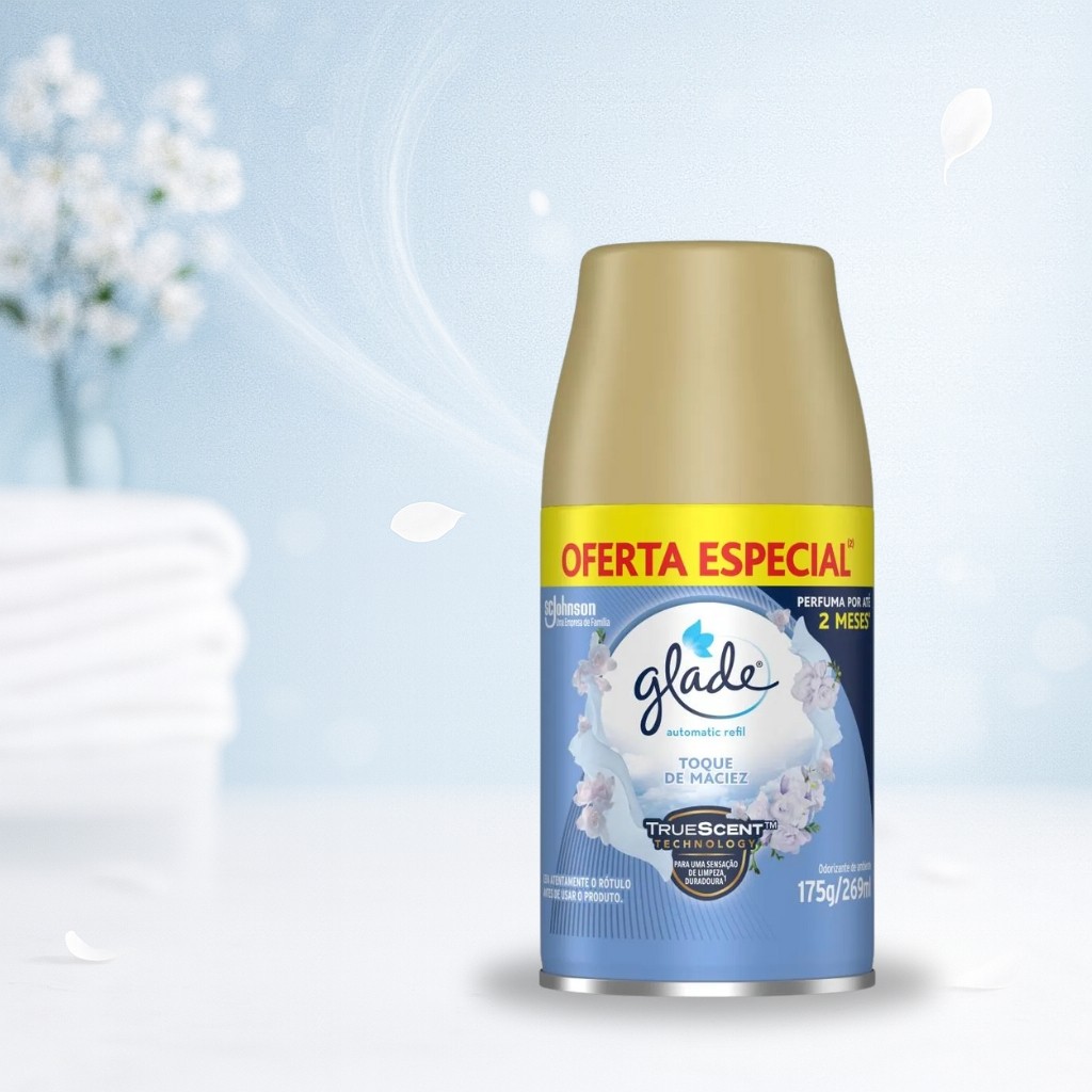 Odorizador de Ambiente Glade Refil Toque de Maciez 269ml