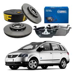 Kit Disco Pastilha Dianteiro Spacefox 1.6 2006 A 2010