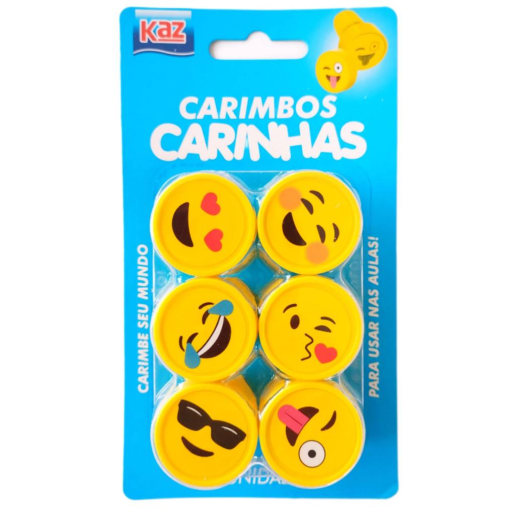 KZ16606 - Carimbos Temáticos Carinhas Smile Emojis 6 modelos KAZ em Oferta na Shopee