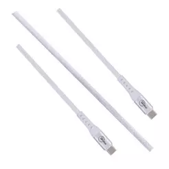 Cabo USB-C para USB-C 3 m, Originais iPlace, Branco