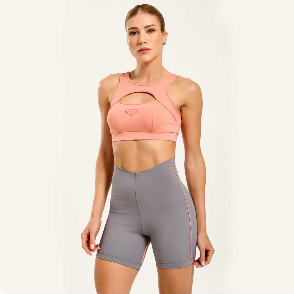 Short Trace Cinza Biografia em Poliamida em Oferta na Shopee