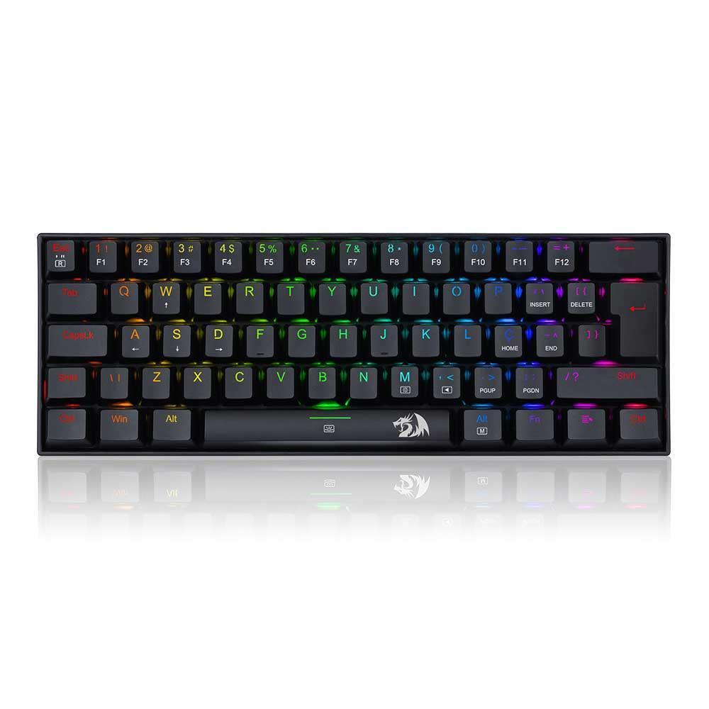 Teclado Redragon Mecanico Gamer Dragonborn Rgb Preto Switch Brown Abnt2 K630rgb-1 (pt-brown)