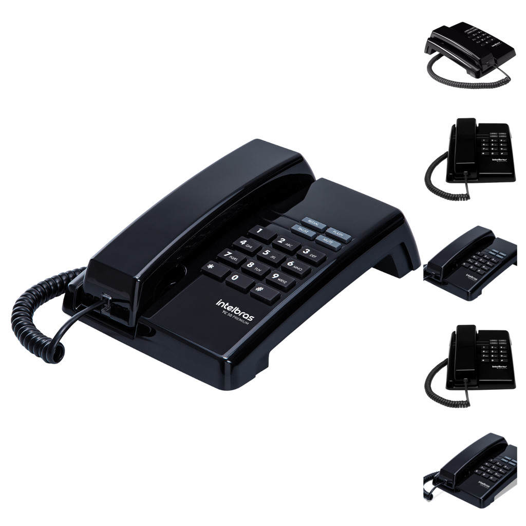 Telefone Fixo com Fio Para Escritório e Empresa com Modo PABX e Instalação em Mesa ou Parede