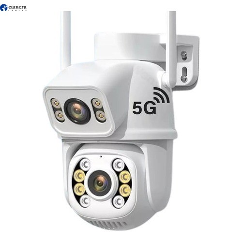 Câmera Dupla 5G Externa Ip a Prova D'água com Infravermelho Alarme Wifi Hd Sensor De Movimento em Oferta na Shopee