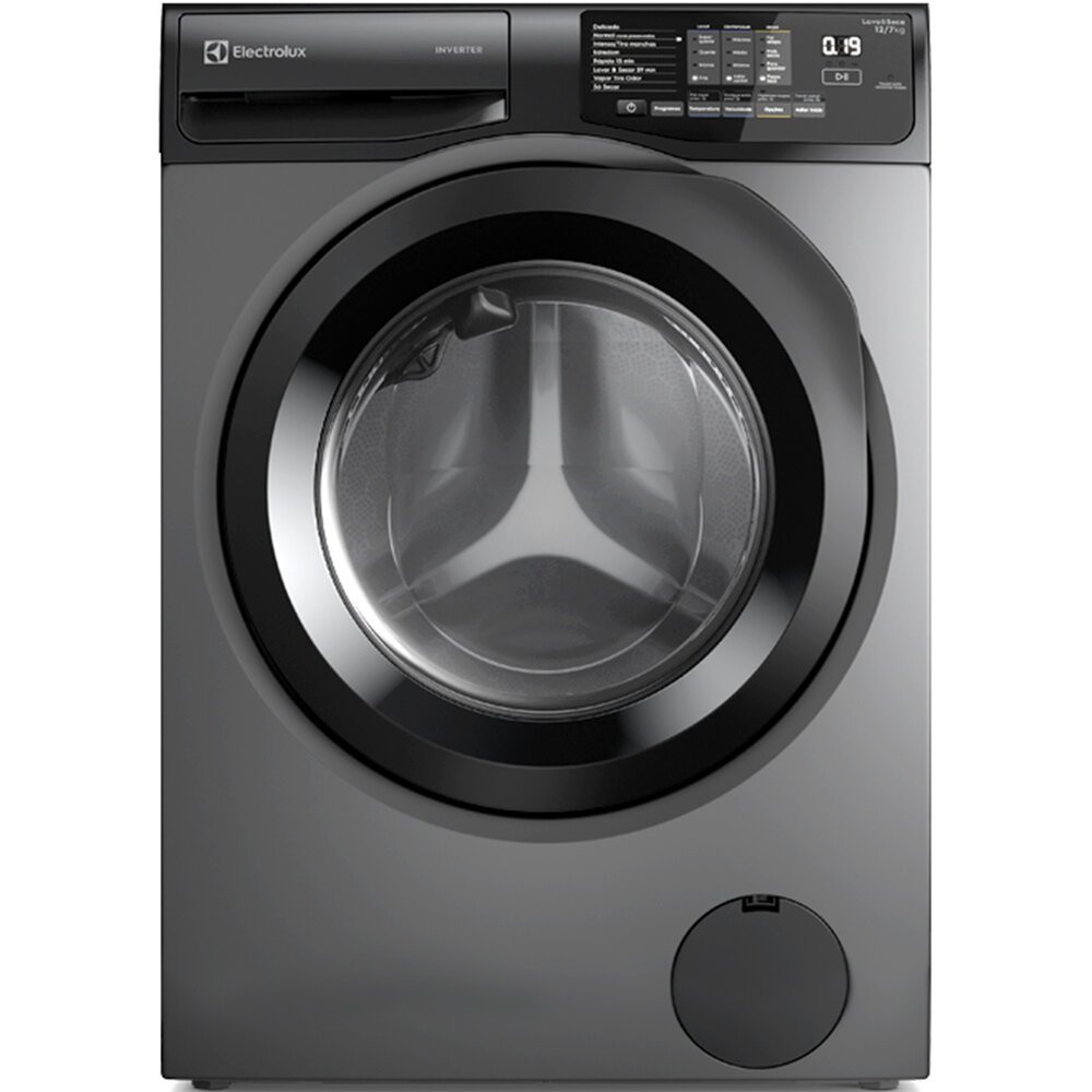Lava e Seca Electrolux 12Kg 7Kg Inverter, Água Quente LSC12