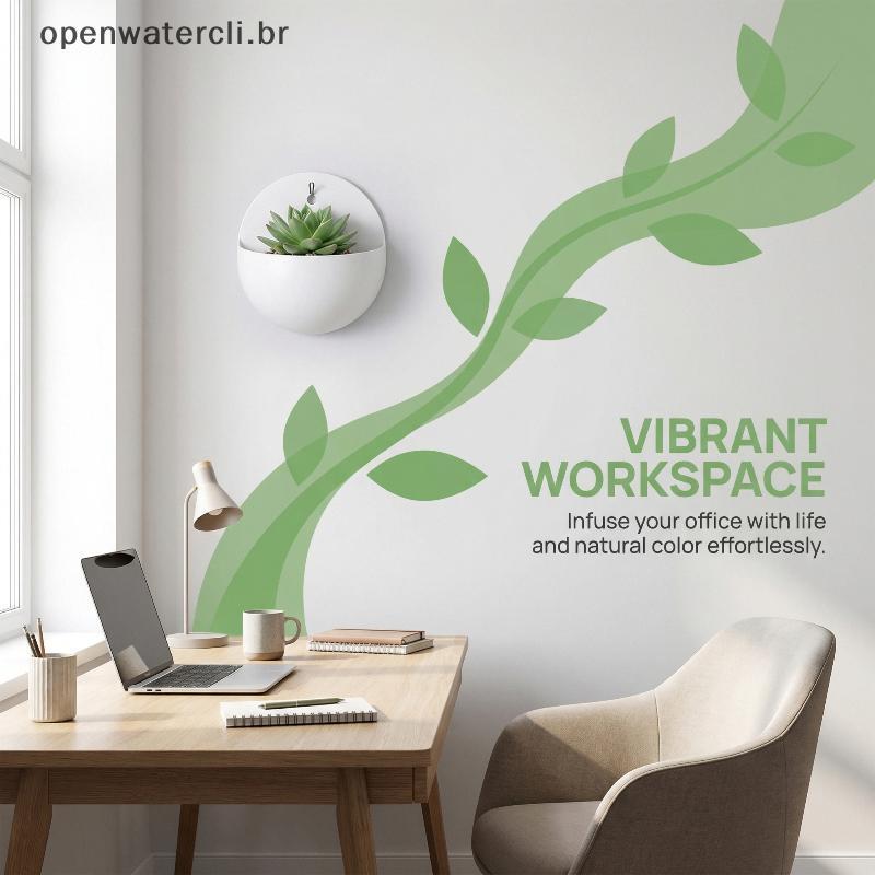 Vaso De Planta De Plástico Para Pendurar Na Parede , Com Gancho Auto Sti , Jardim Vertical Decoração De Varanda De Apart
