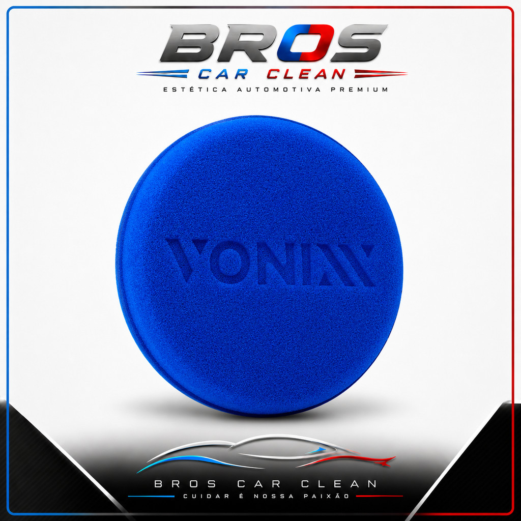 Aplicador Espuma Vonixx Pequeno Cera Pneu Couro Plástico Automotivo