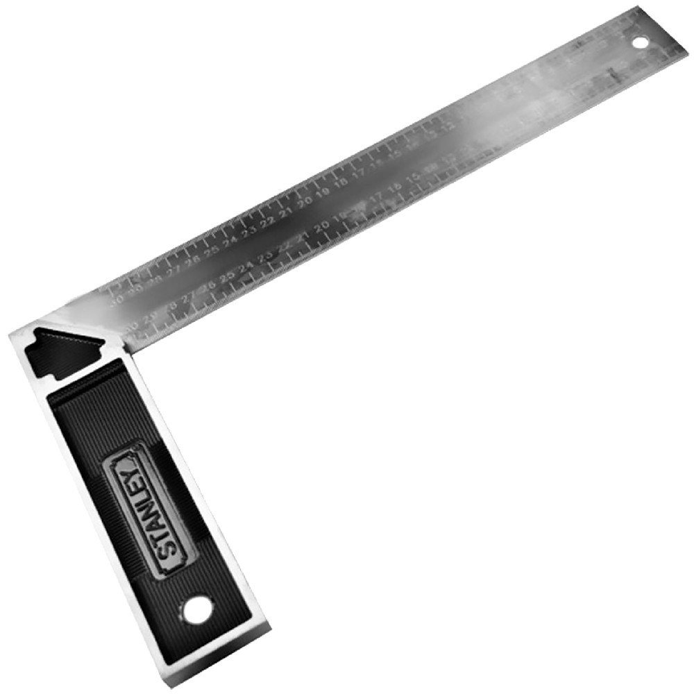 Esquadro em aço com base de metal 12" - Stanley