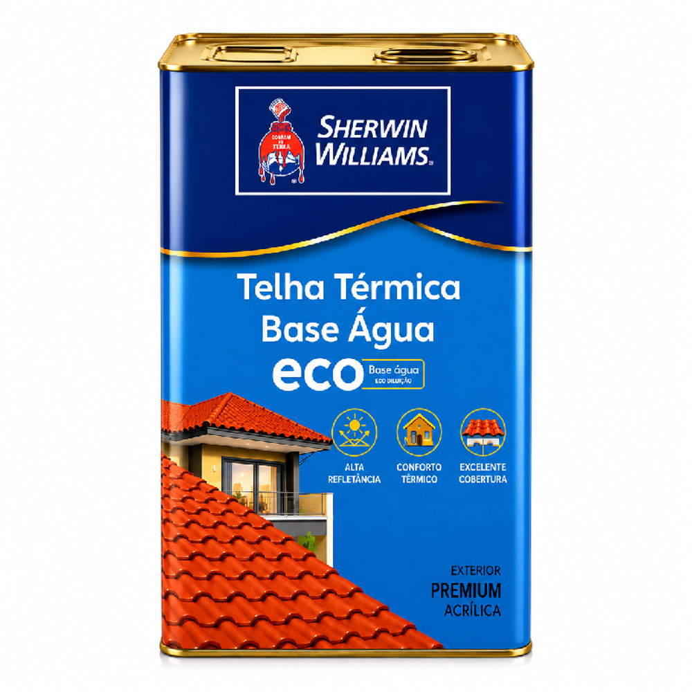 Tinta Eco Telha Térmica Acrílica Brilhante Premium 18L Sherwin-Williams