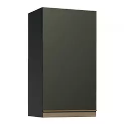 Armário de Cozinha Aéreo 35 cm 1 Porta Preto Reims Madesa
