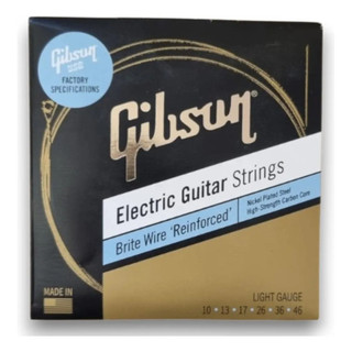 Cordas Para Guitarra Gibson Brite Wire Reinforced .010 .046