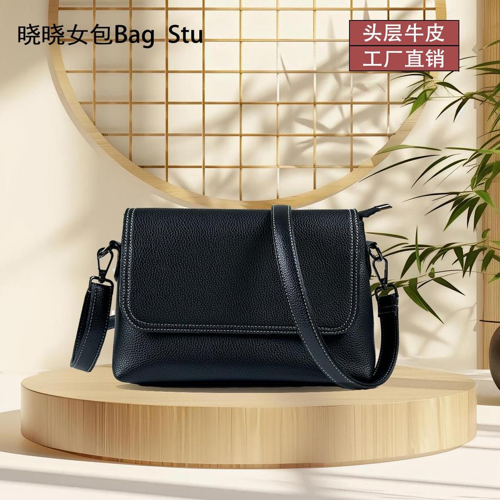 Bolsa feminina bolsa mensageiro 2025 novo estilo primavera verão moda couro genuíno pequena bolsa quadrada All-Match pri