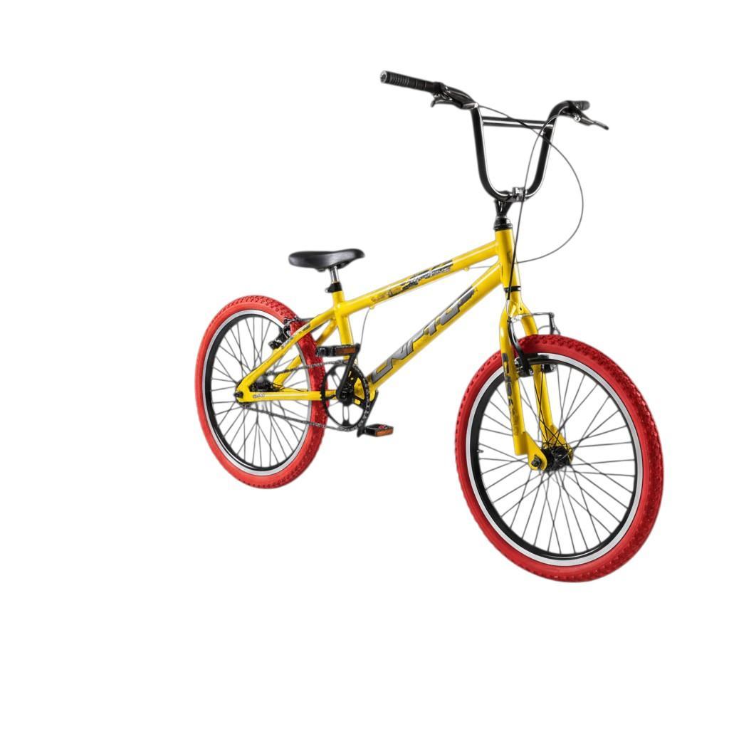 Bicicleta Cross Aro 20 Cripto Bmx Freestyle Pneu Vermelho