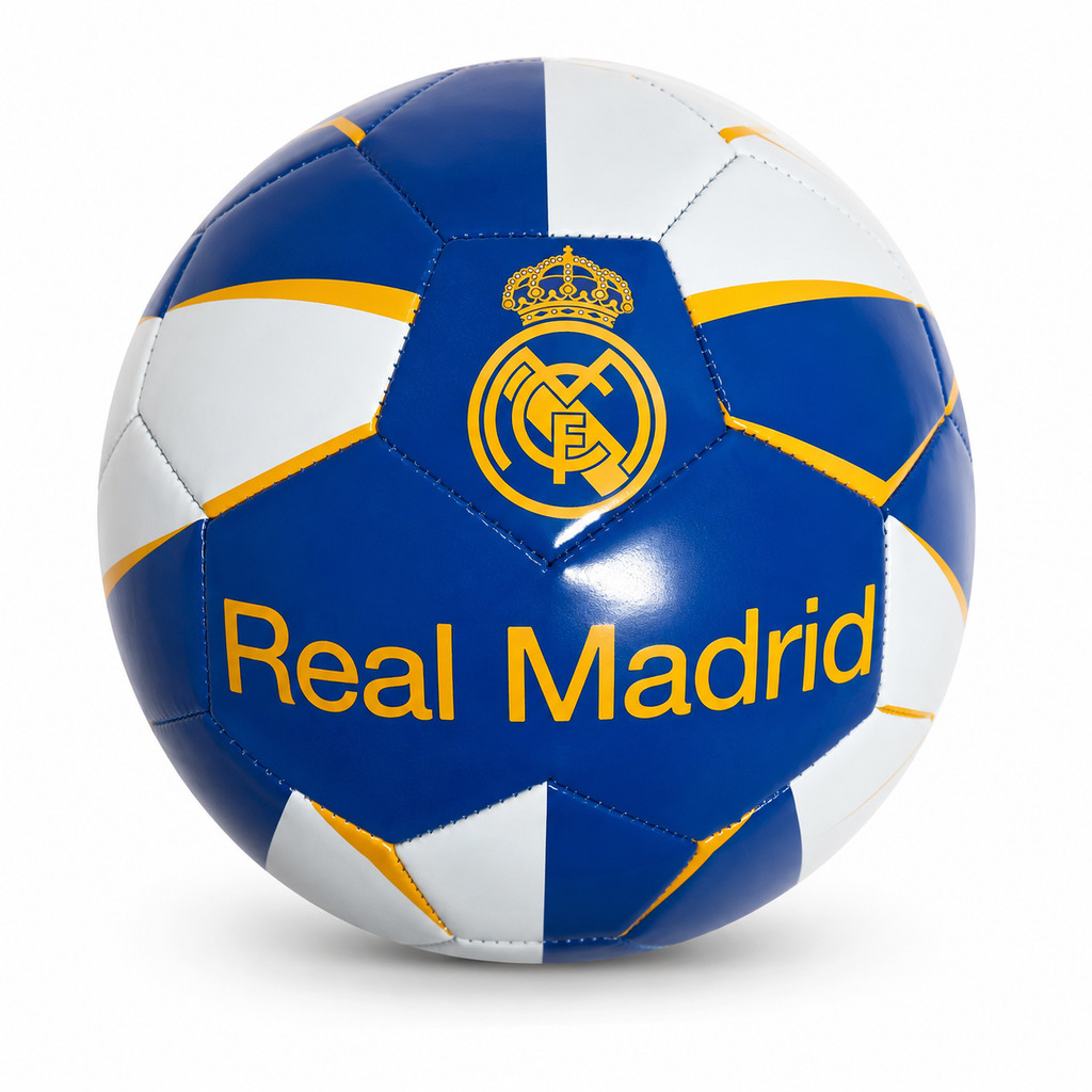Bola De Futebol Campo Real Madrid 2.0 Branca Licenciada