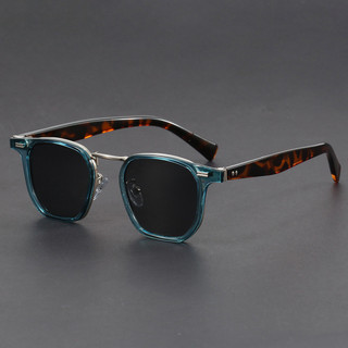 Óculos de sol retangulares, armação de metal, óculos vintage de formato quadrado, óculos de sol para homens, óculos femi