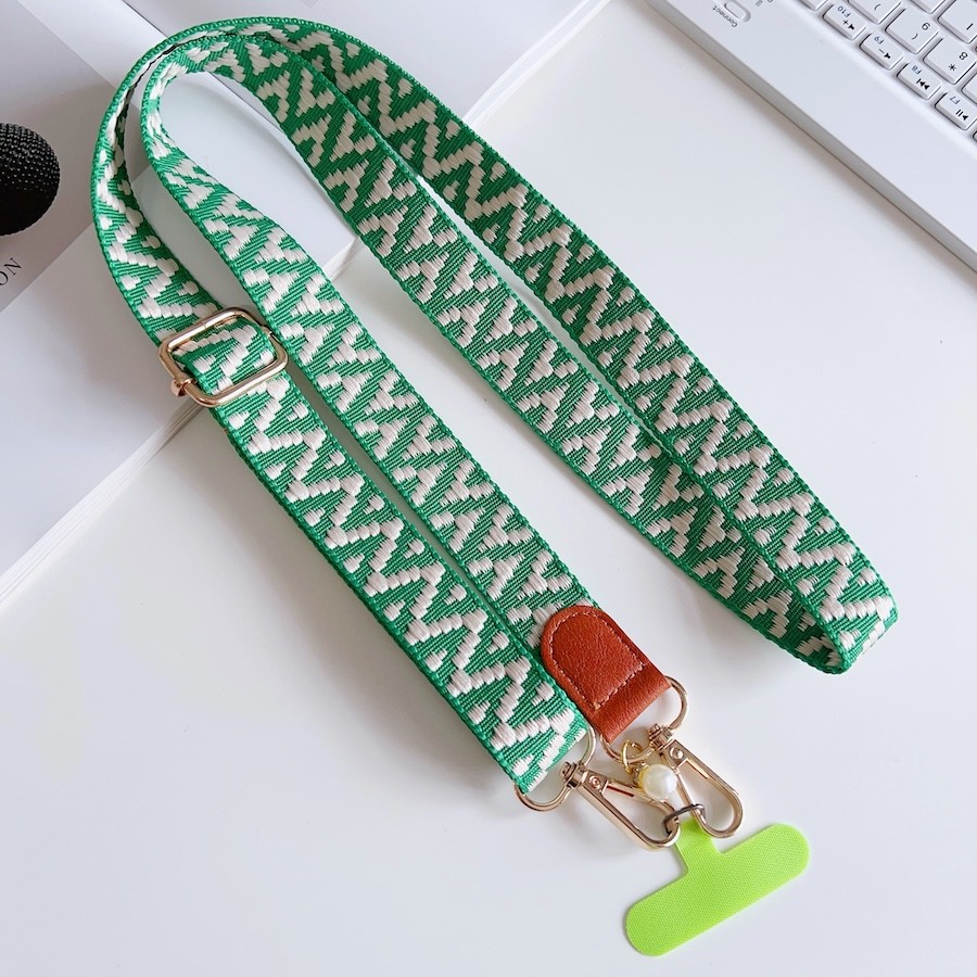 Cordão Longo Universal Ajustável De Folha Para Telefone , Mulheres , Crossbody , Ombro Único , Alça De Pescoço , Pingent