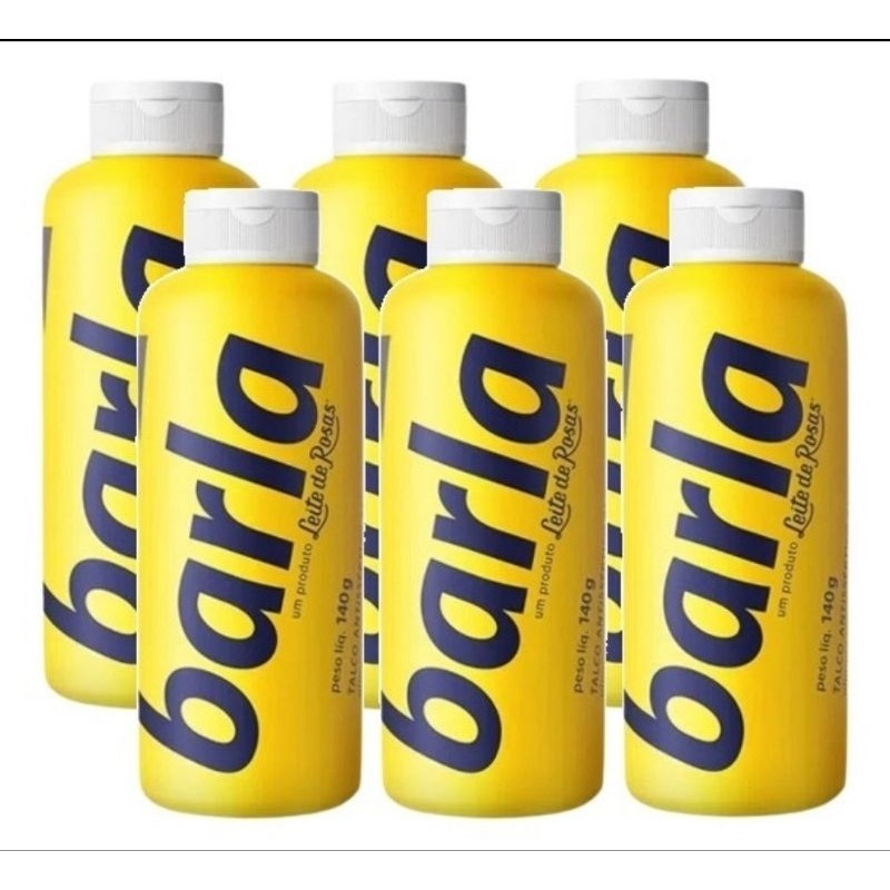Kit com 6 Talco Barla Original 140g