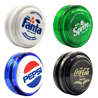 KIT ioio Coca-Cola Retrô PREMIUM: 4 Yo-Yos Profissionais e 6 Cordas para yo-yo