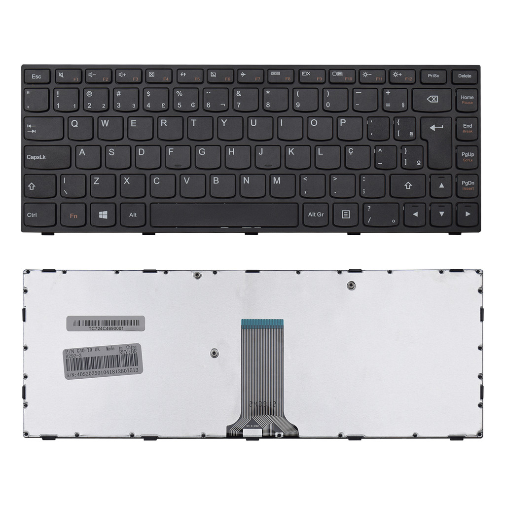 Teclado para Notebook Lenovo Part Number PK130TG2A28
