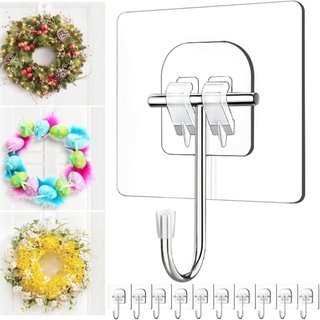 Suportes para Guirlandas para Porta da Frente, Suporte Grande Transparente para Guirlanda de Porta - Decorações de Pásco