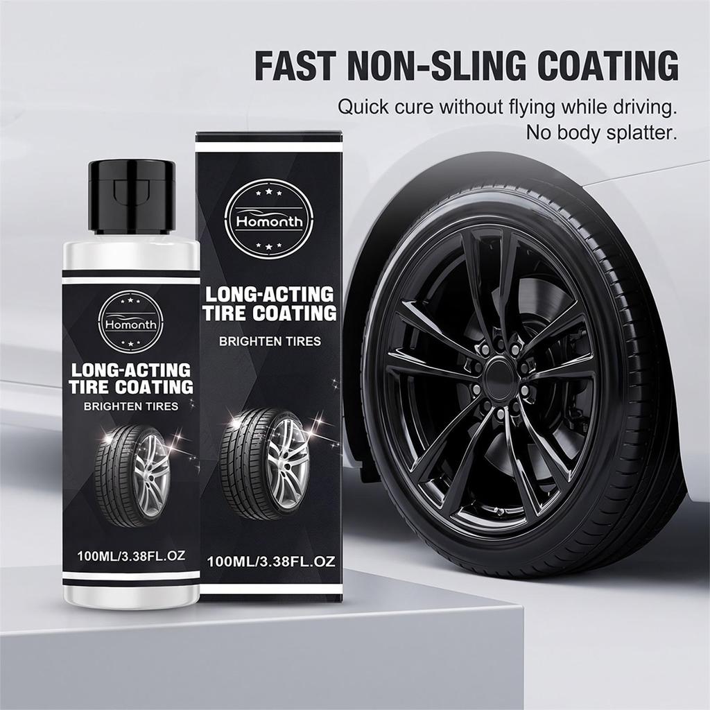 Brilho De Pneu De Carro Detalhando Revestimento 100ml Agente De Longa Duração Para Caminhão Automotivo SUV Veículo Capta