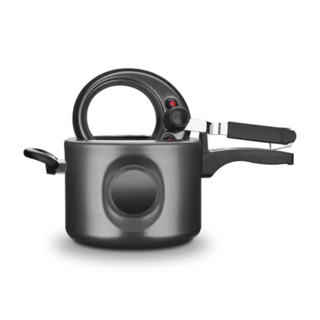 Panela De Pressão Grafite FI Visor MTA Lateral N.20 / 4,5L De Aluminio Com Antiaderente MTA - 6038 — imagem 2 de 2