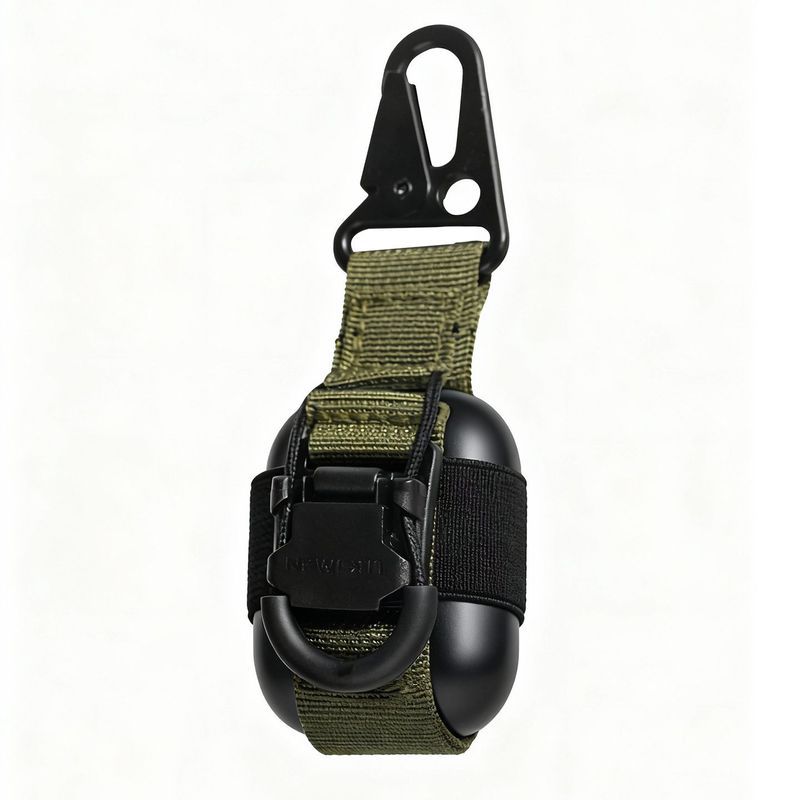 Retro estilo militar tático saco de armazenamento de fone de ouvido airpods caso