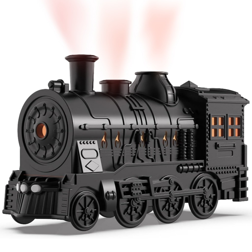 Umidificador Aromatizador Locomotiva Vapor Trem USB Tipo C Controle Remoto