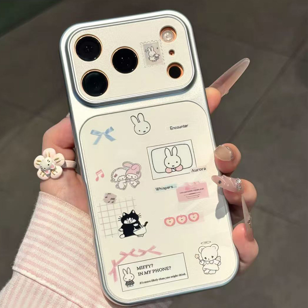 Capa de Telefone com Desenho do Coelho Miffy para Samsung Galaxy A07 M07 F07 A06 M06 F06 A05S A04S A04E M04 F04 A03 Core
