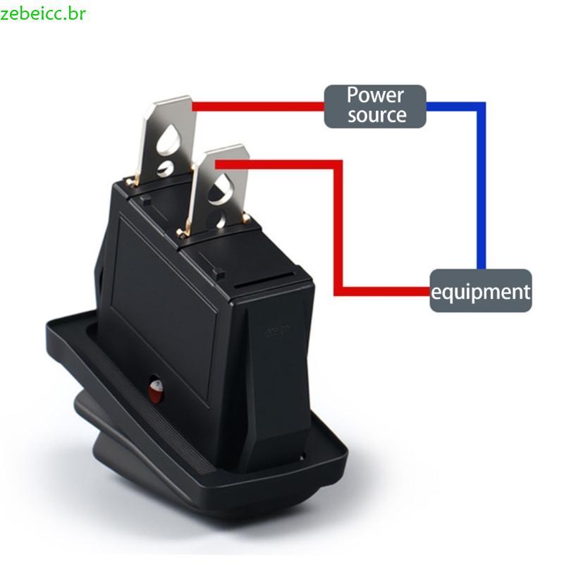 zebeicc Interruptores Alternância 2 Pinos, Atualizações Botão Retangulares Para Eletrodomésticos