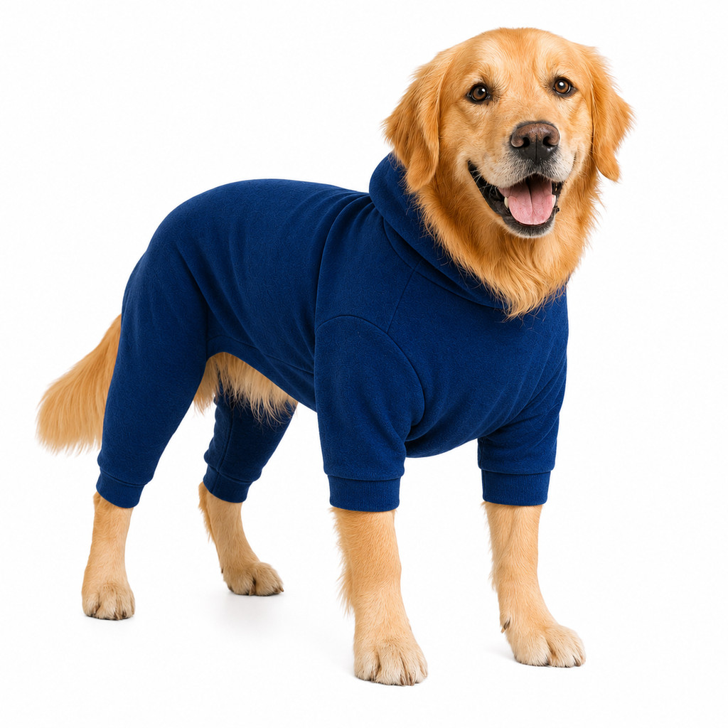 Kit 2 Roupinha Macacão com Capuz Pet Inverno - Roupa para Macho e Fêmea De Cachorro Pequeno a Grande Porte