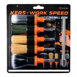 Kit De 5 Pincéis Drill Work Speed Kers Com Extensor