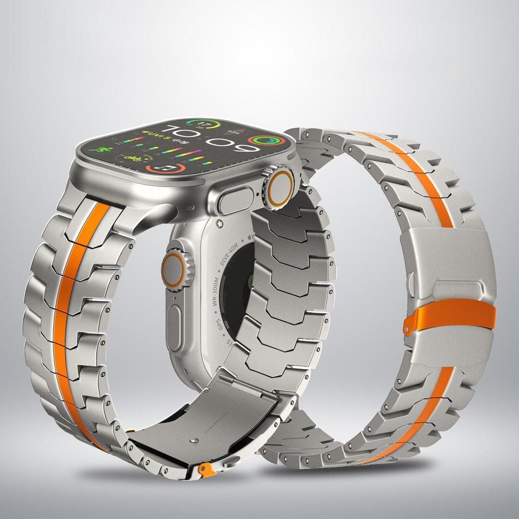 Homem De Ferro Fivela De Segurança Pulseira De Relógio De Titânio Para Apple Wat
