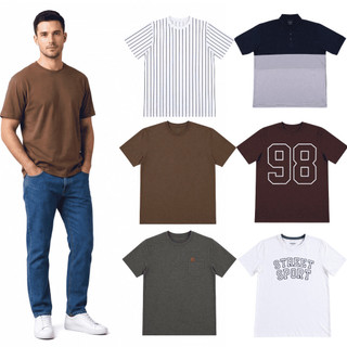 Kit Camisetas Masculinas 100% Algodão Premium Básica Lisa e Estampada Confortável Promoção