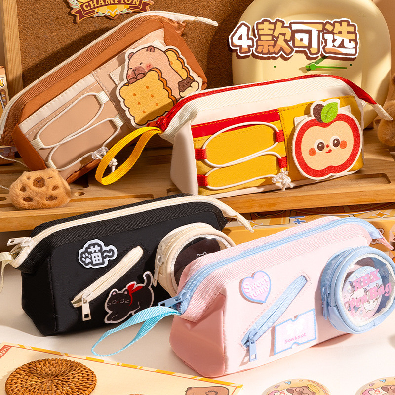 Apple Pencil Case Estilo de alto valor Presente escolar de ano novo 2024 Caixa de papelaria Estilo menina Papelaria20260