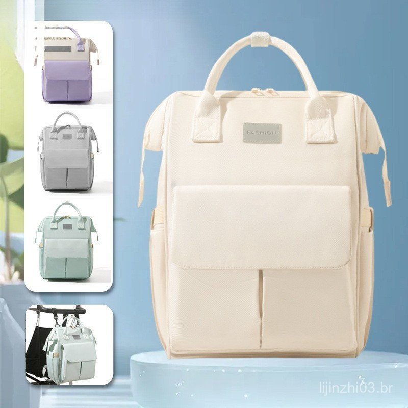 Mochila de Grande Capacidade para Mães - Bolsa de Viagem Multifuncional para Mãe e Bebê I8DO