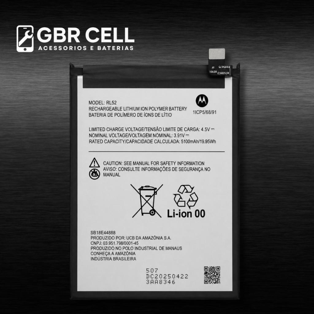 Flex  Motorola Rl52 5200mAh do Moto G15 E15 G05 5g +NF +PRONTA ENTREGA