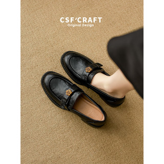 Pele de cordeiro mocassins de sola macia feminino couro genuíno 2025 outono inverno novo estilo sapatos de salto grosso 