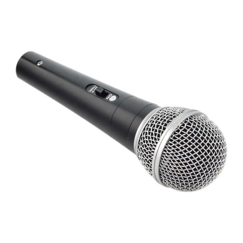 Microfone Fio Dinâmico Profissional Metal Cabo 5 Metros