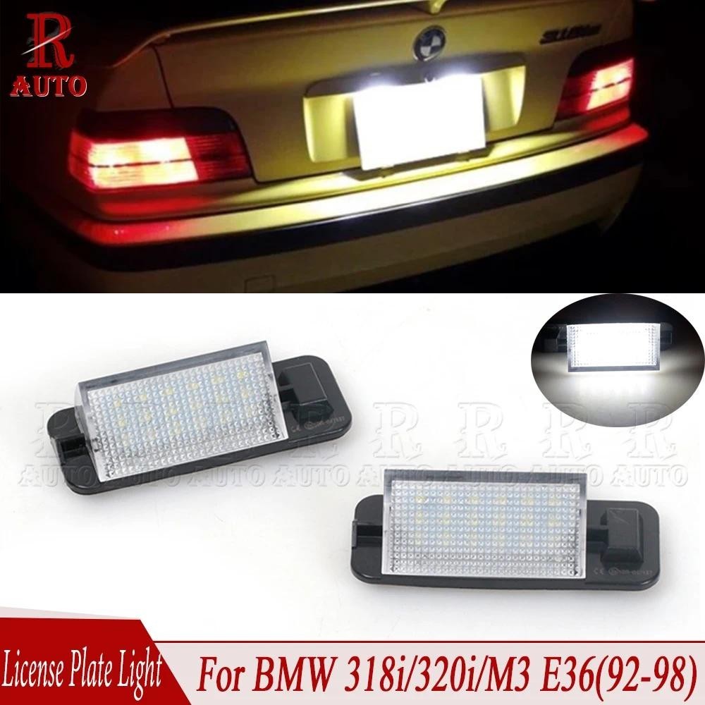 R-Auto 2 Pçs LED Número Da Placa De Licença Luz Traseira Do Carro Estilo Para BMW 318i/320i/M3 E36 1992 1993 1994 1995-1