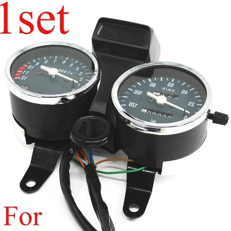 1 Conjunto De Luz Equitação Para Suzuki Odômetro Motocicleta GN125 Tacômetro HJ125-8 Instrumento Montagem