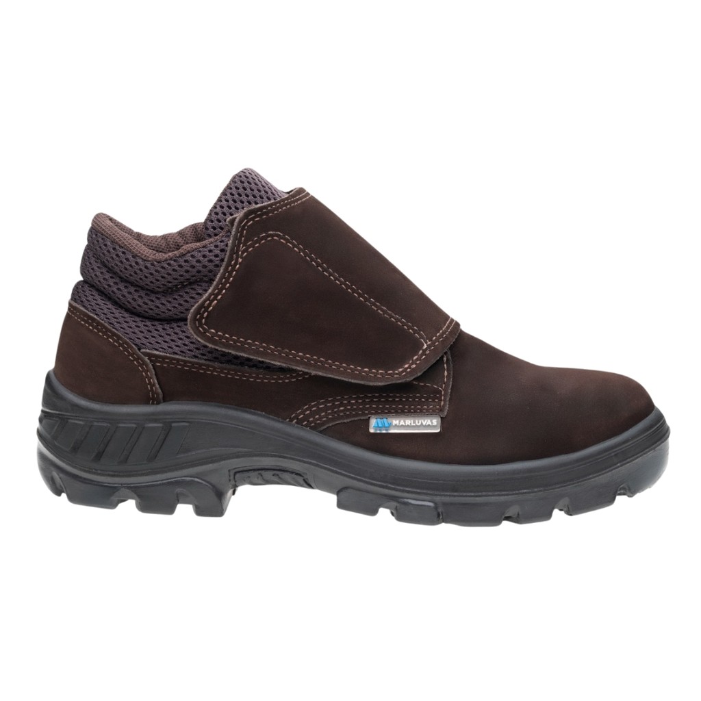 BOTA SEGURNAÇA MARLUVAS VELCRO 95B26-CB-VEL-BP BICO PVC MARROM — imagem 2 de 2
