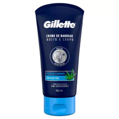 Creme de Barbear Gillette Rosto e Corpo com Aloe Vera 150ml
