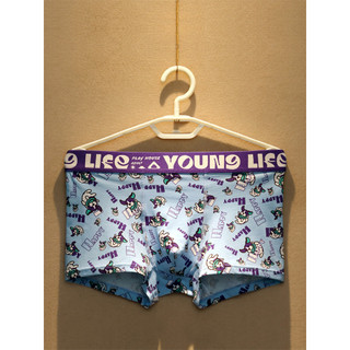 2 pares de cuecas boxer masculinas de algodão puro respirável único na moda dos desenhos animados impresso boxer briefs 