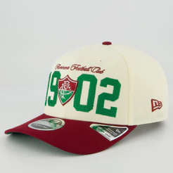 Boné New Era Fluminense 970 NFL Brasil Game 2026 1902 Off White