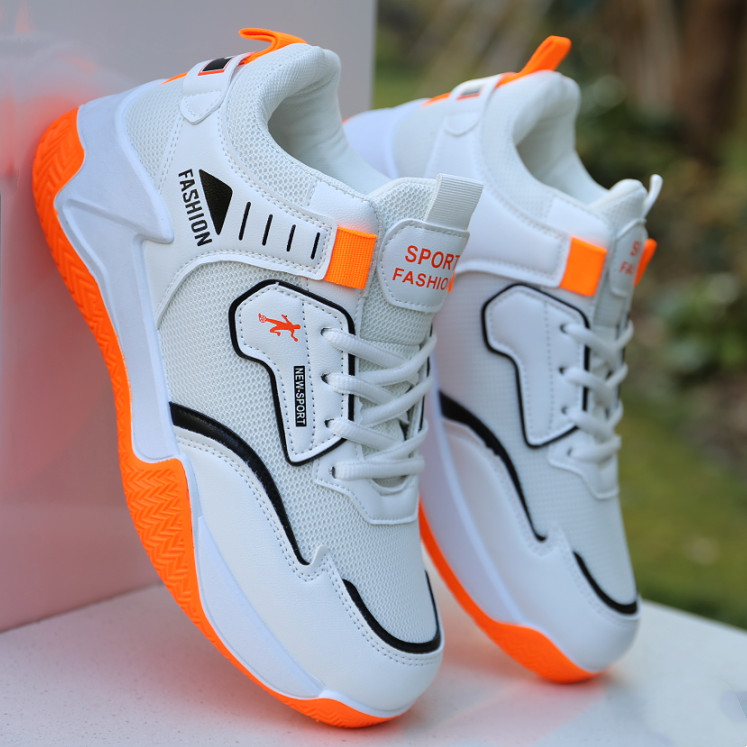 Sapatos masculinos novo estilo confortável respirável malha tênis masculino juventude Casual antiderrapante resistente a