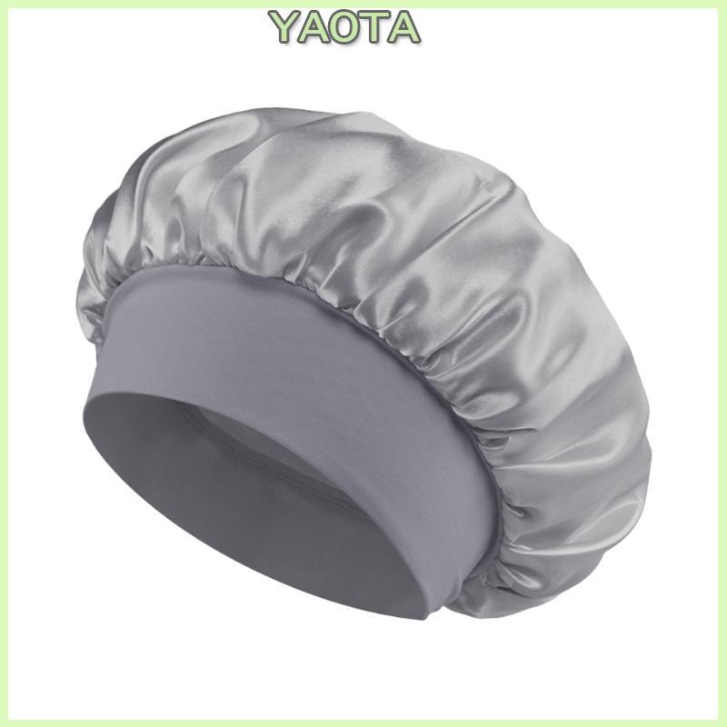 Touca Banho Yao Cor Sólida Elegante Acetato Ampla Margem Noturna