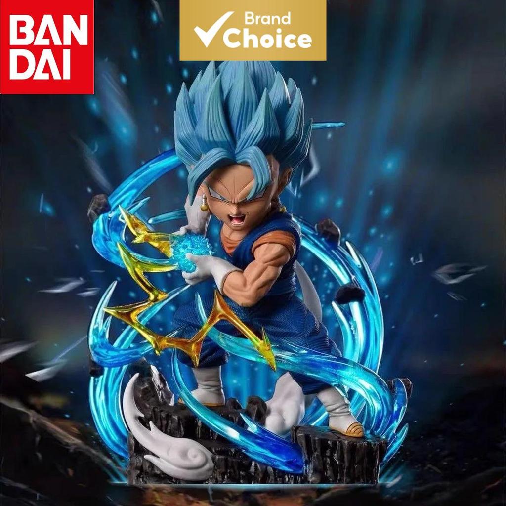 Bandai Dragon Ball Z Figura 11cm Goku Vegeta Super Saiyan Azul Estátua De Ação PVC Modelo Colecionável Exibição De Mesa 