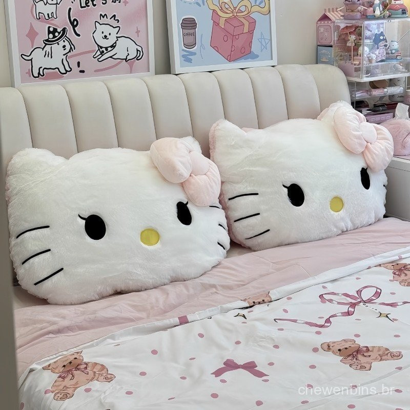 Almofada Grande de Hello Kitty da Jiameishun Sanrio, Confortável, Sofá Cama, Brinquedo de Pelúcia Decorativo